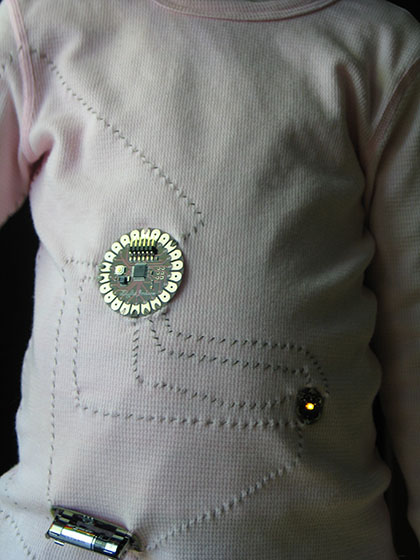 Circuit on shirt